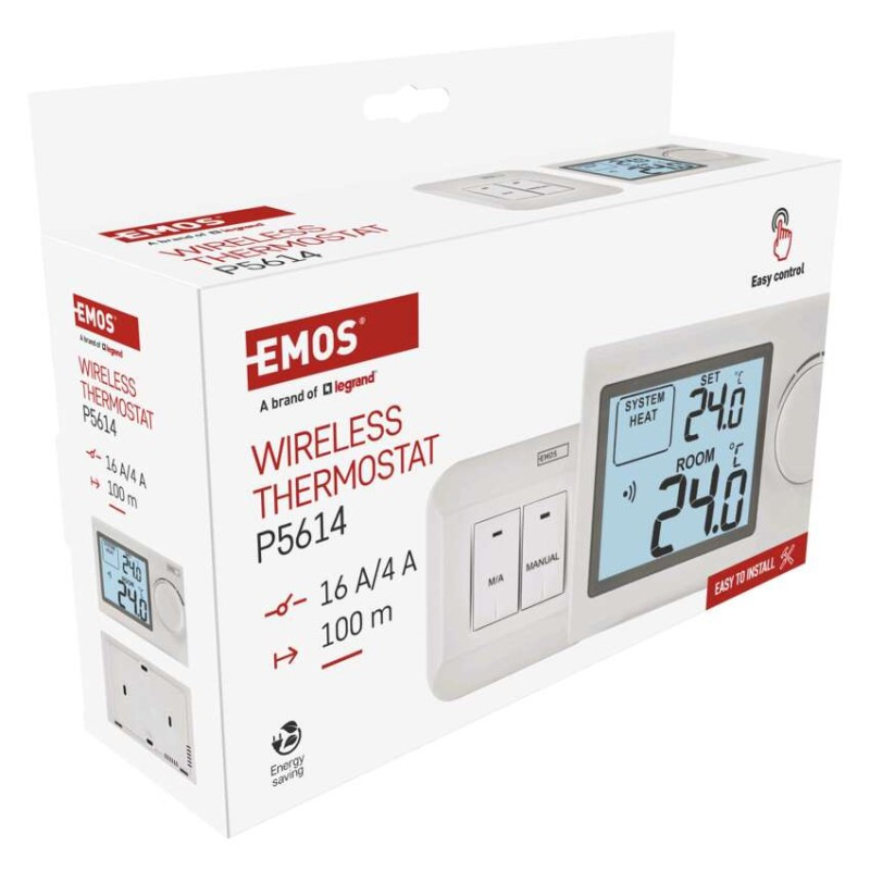 Izbový manuálny bezdrôtový termostat P5614 11