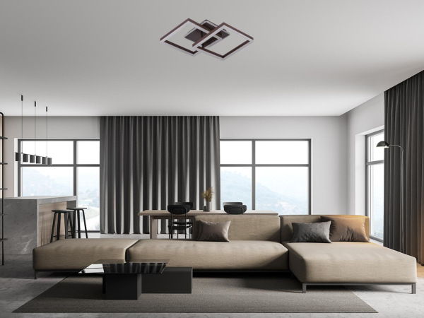 LED stropné svietidlo s diaľkovým ovládačom 80W - J3366/BR 3