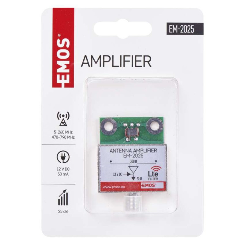 Anténny predzosilovač 25dB VHF/UHF 1