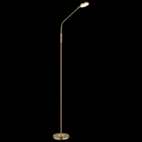 Stojanová lampa, kov mosadzný, akryl satinovaný, priehľadné, dotykové zapnutie/vypnutie, dotykový sp 3