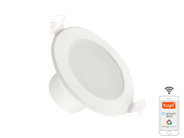 LED podhľadové svietidlo WIFI 7W / IP44 / 3000K - 6500K / WH - LDL163W 2