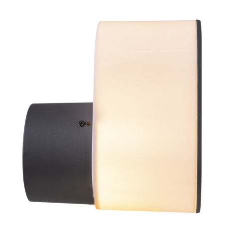 Vonkajšie svietidlo, hliník antracit, plast opál, IP44, ŠxV:120x200, AL:175, bez žiarovky 1xE27, max 8