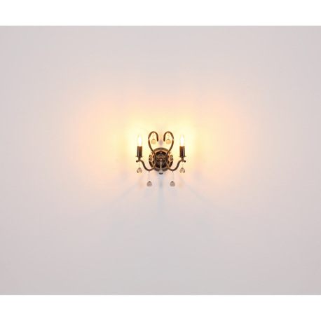 Nástenné svietidlo, kov čierny chróm, sklenené krištále, smer svetla: hore, ŠxV: 140x330mm, H: 240mm 7