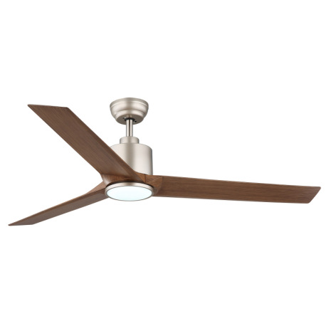 Stropný ventilátor, kov tmavosivý/svetlosivý, plast biely/imitácia dreva, stmievateľný, niekoľko úro 11