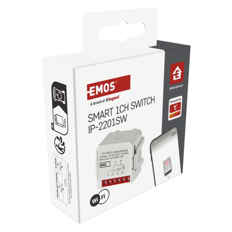 GoSmart spínací modul IP-2201SW, WiFi, 1-kanálový 7