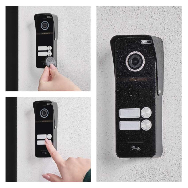 Farebná dverná kamerová jednotka EM-10AHD RF-2 12