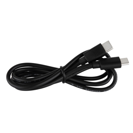Stolové svietidlo, plast čierny, chrómový, dotykový stmievač, bez adaptéra, USB-C - USB-C, Flexo, CR 8