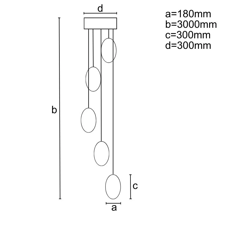 LED visiaca lampa + diaľkový ovládač 70W - J4349/BR 7