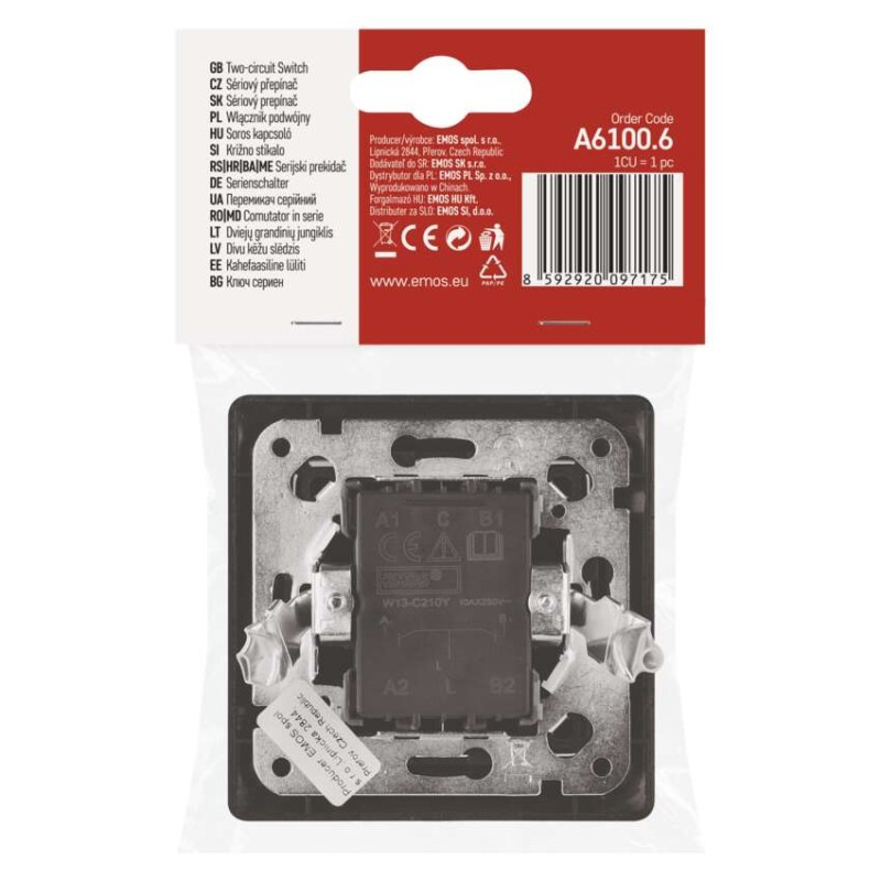 Vypínač sériový č. 5, antracit 4