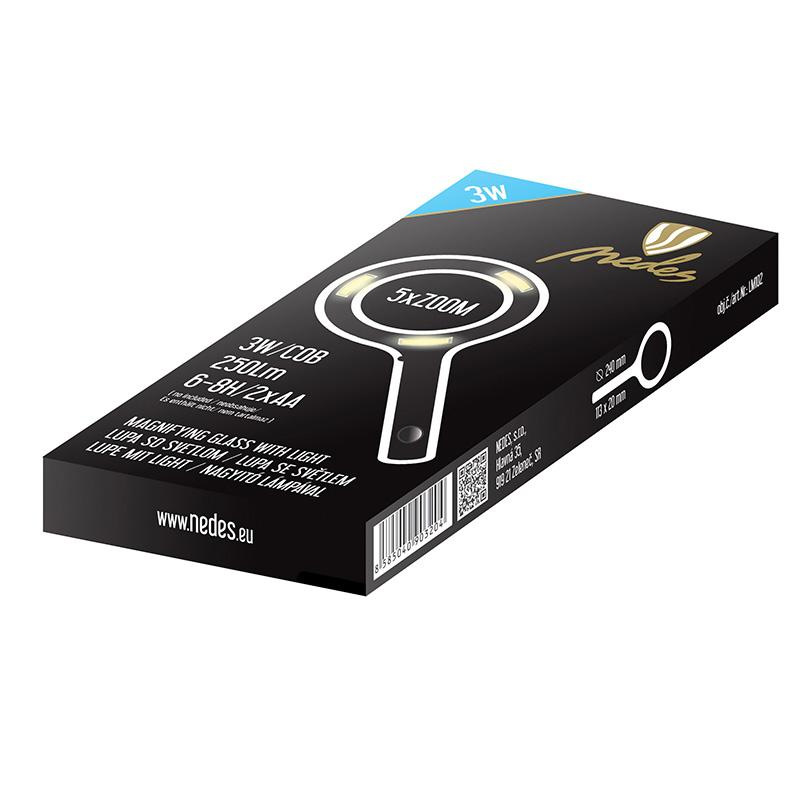 Lupa 5 x ZOOM s LED podsvietením - LM102 4