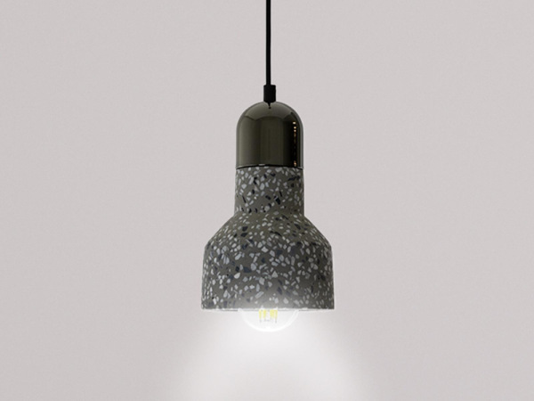 Závesné svietidlo Terrazzo / šedá 1 x E27 - ME0214R/G 5