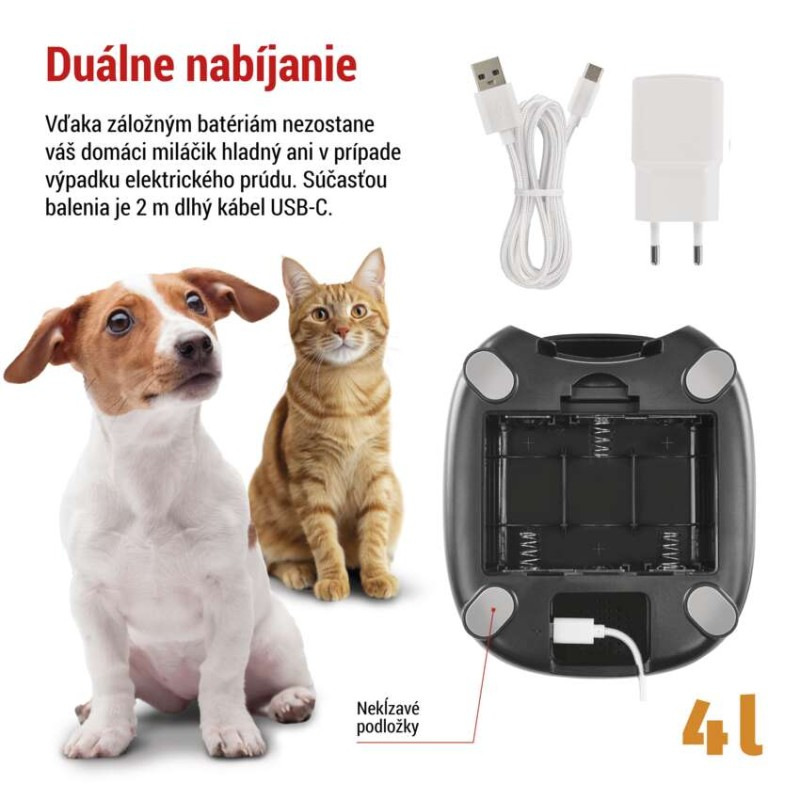 Dávkovač krmiva Pet Care, 4 l, čierny 5