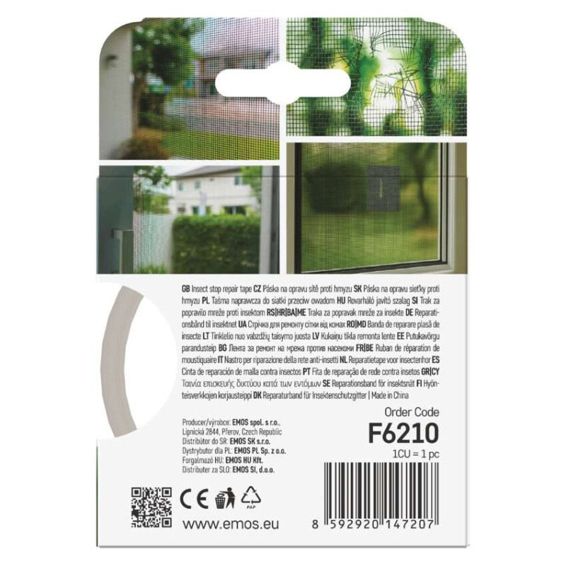 Páska na opravu siete proti hmyzu 50 mm / 2 m, priehľadná 7