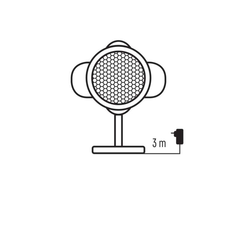 LED dekoratívny projektor – hviezdičky, vonkajší aj vnútorný, teplá/studená biela 1