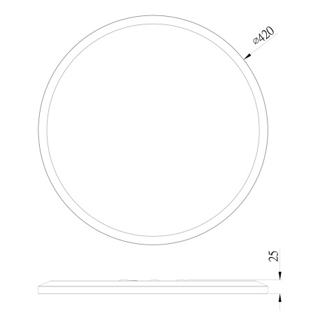 Stropné svietidlo, plast biely, plast satinovaný, plast biely, podsvietenie, 3 úrovne osvetlenia pom 10