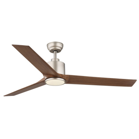 Stropný ventilátor, kov tmavosivý/svetlosivý, plast biely/imitácia dreva, stmievateľný, niekoľko úro 5