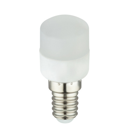 LED žiarovka, hliník, plast biely, E14 mini, Ø25, V:58, 1xE14 LED 2,5W 230V, 220lm, 3000K 1