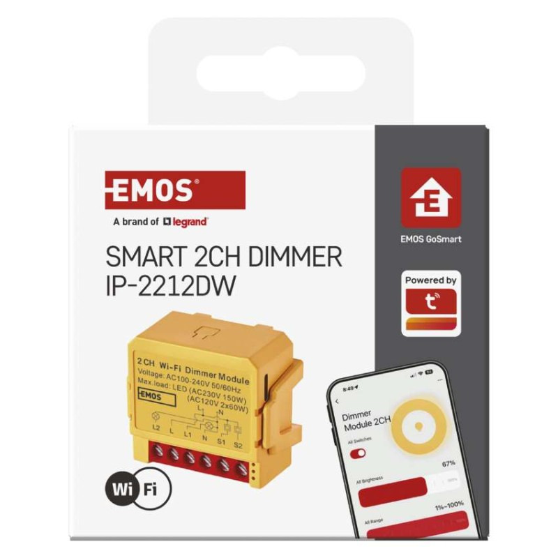 GoSmart modul stmievania IP-2212DW, WiFi, 2-kanálový 4