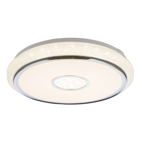 Stropné svietidlo, plast biely chróm, plast satinovaný, krištál akrylový, trblietavý efekt, 200-3100