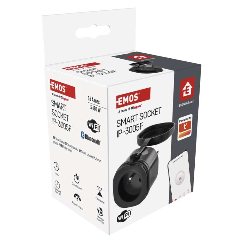 Zásuvka GoSmart WiFi IP44 IP-3005F 8