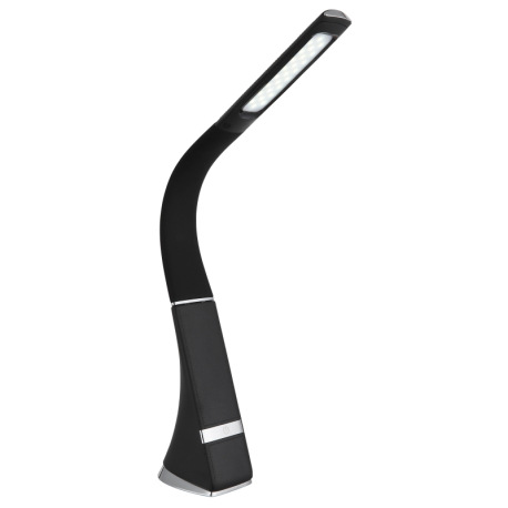 Stolové svietidlo, plast čierny, chrómový, dotykový stmievač, bez adaptéra, USB-C - USB-C, Flexo, CR 17