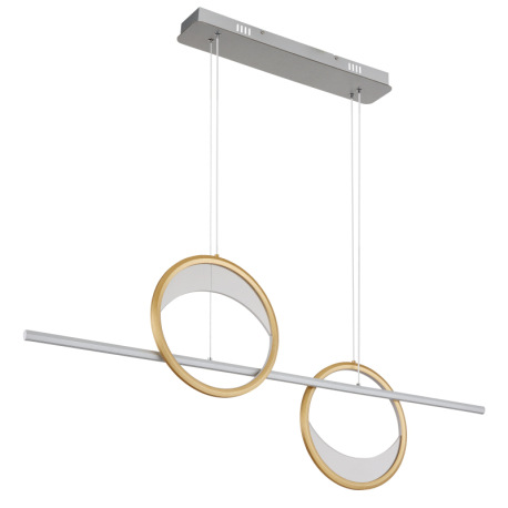 Závesné svietidlo, hliník strieborný a zlatý, akryl číry, plast biely, stmievateľné, niekoľko úrovní 3