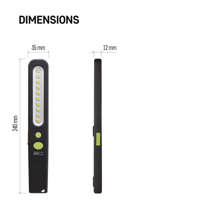 SMD LED + LED nabíj. svietidlo P4538, 700 lm, 1200 mAh 3