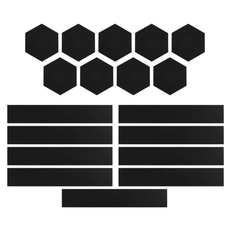 GoSmart LED svietidlo Lines čierne, 9 častí, 34 W, RGBIC stmievateľné, WiFi 6