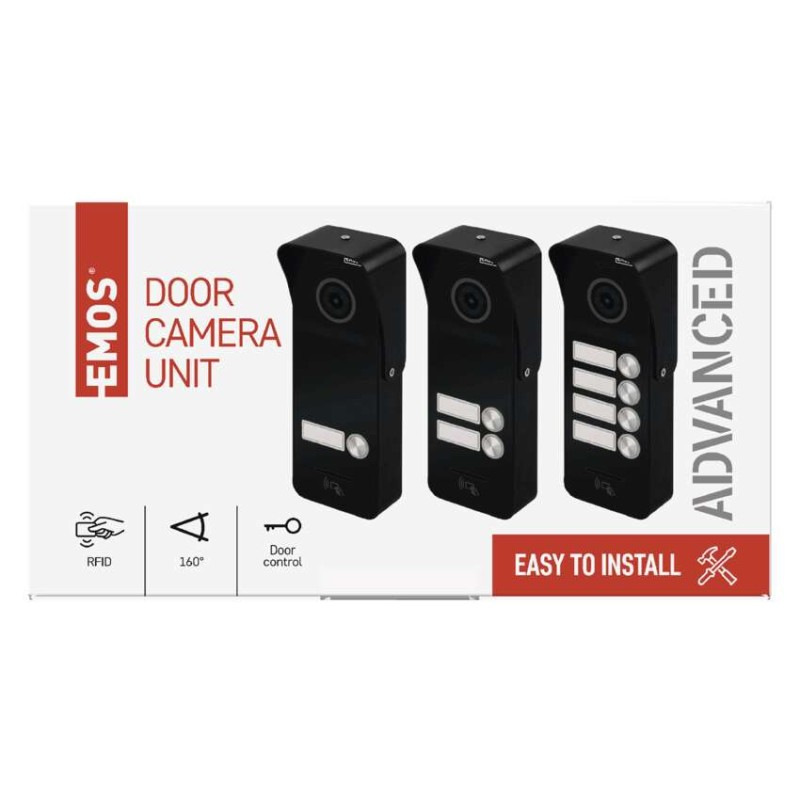 Farebná dverná kamerová jednotka EM-10AHD RF-2 4