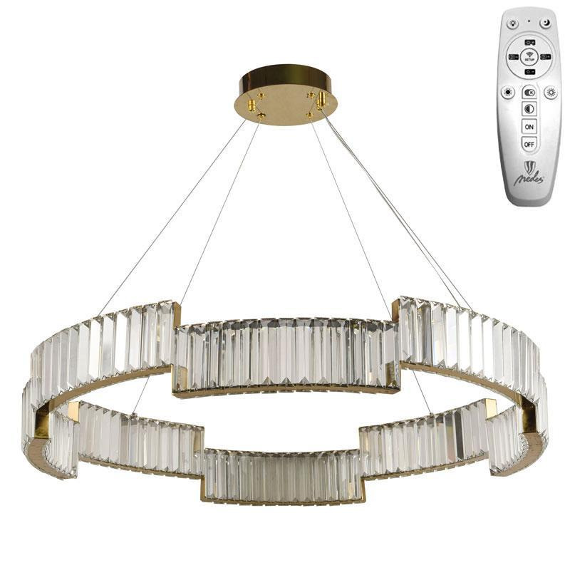 LED krištáľový luster + diaľkový ovládač 60W - J6323/C 3