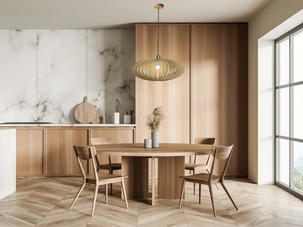 Závesný luster z masívneho dreva E27 / 450 - WRE121 6