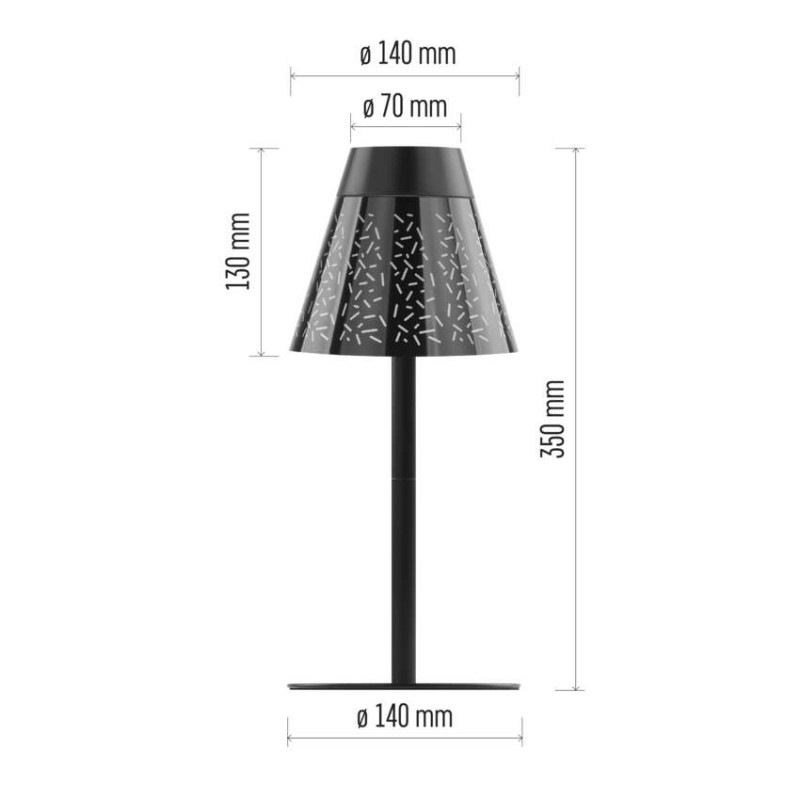 LED stolná lampa GRACE, dobíjacia 2