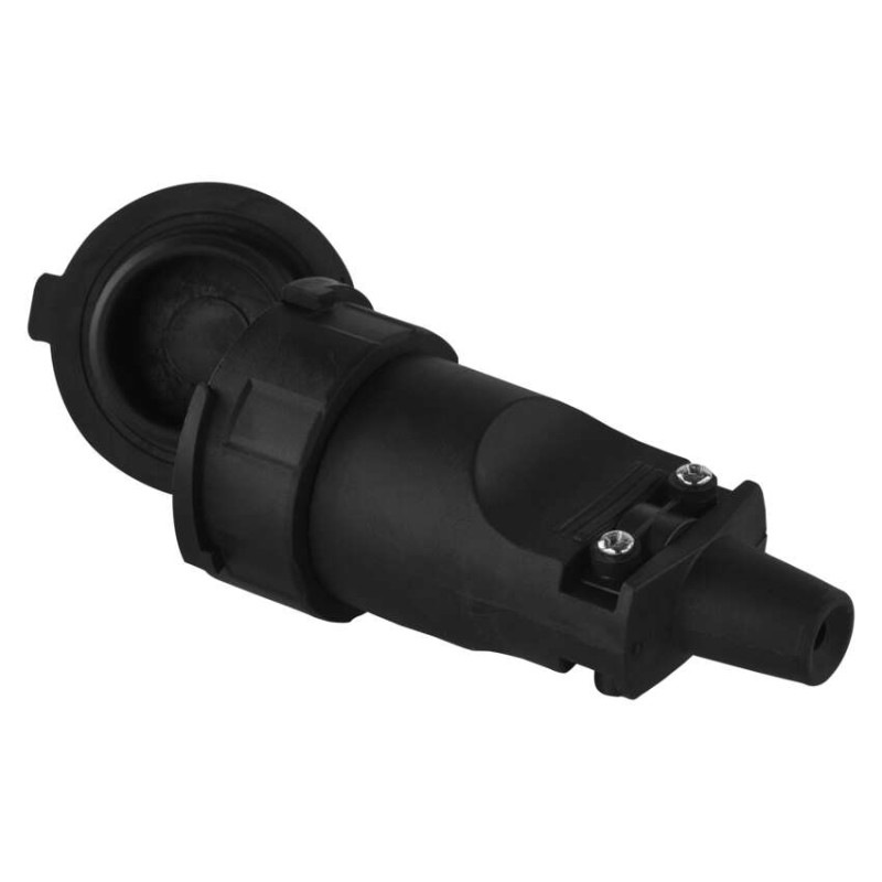 Gumová zásuvka pre predlžovací kábel, čierna 6