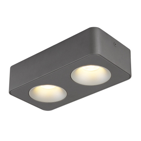 LED reflektor, hliník sivý tmavý, plast sivý, plast číry, DxŠxV: 224x117x55mm, vrátane LED 11W 230V,