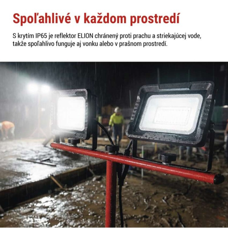 LED reflektor ELION, 2×30W + trojnožka, neutrálna biela 6