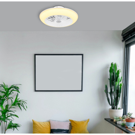 Ventilátor kov biely, plast biely, niekoľko úrovní cez nástenný vypínač, 3 úrovne: svetlo/ventilátor 1