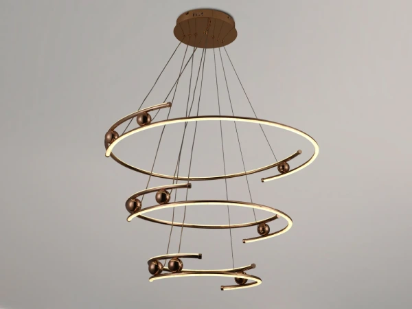 LED visiaca lampa na lanku + diaľkový ovládač 170W - J4347/GCH 8