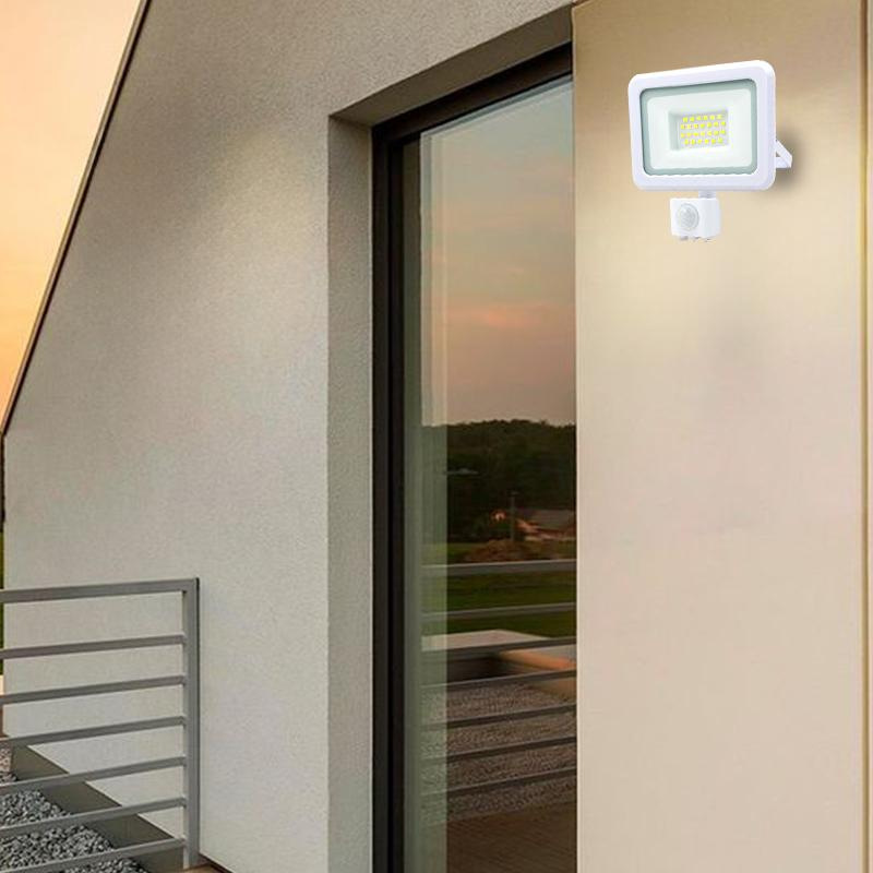 Vonkajší biely LED reflektor 20W / 4000K - LF0122S 10