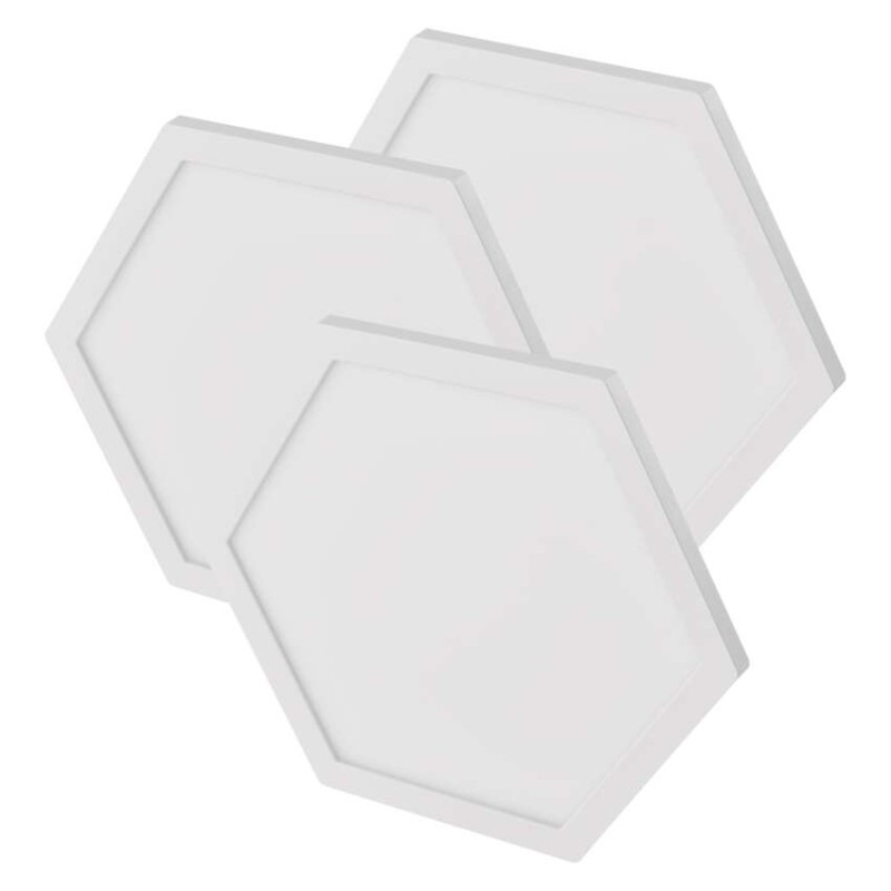 GoSmart LED svietidlo Hexagon, rozširujúca sada, 3 časti, 1,8W, RGBIC stmievateľné, WiFi