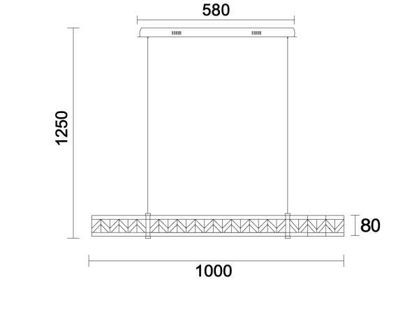 ENRIQUE krištáľový závesný luster - N2004 4