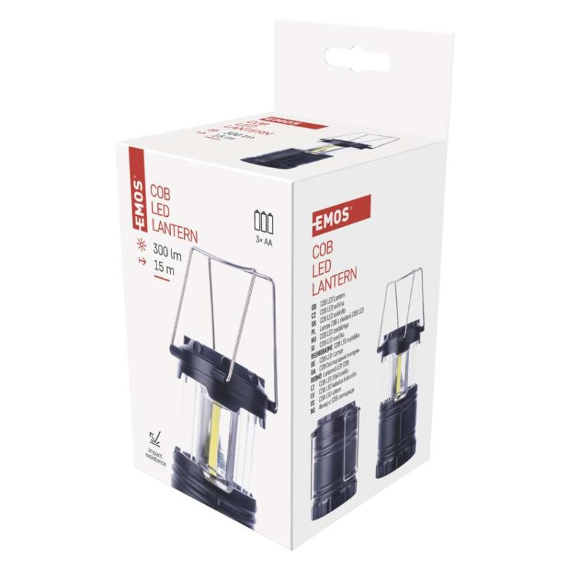 COB LED kempingové svietidlo P4006, 300 lm, 3× AA 4