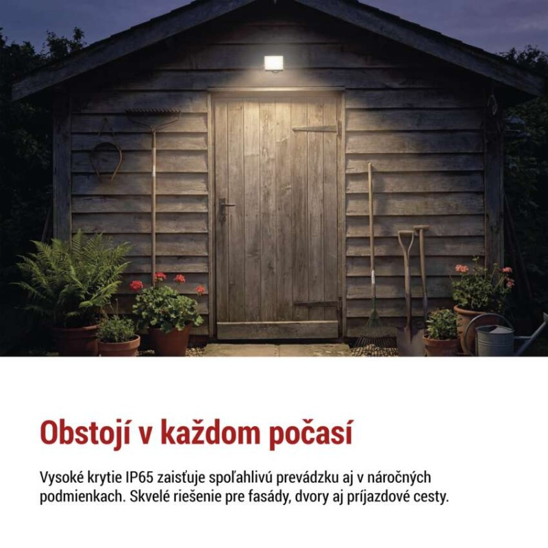 LED reflektor TAMBO EVO, 20 W, 2000 lm, IP65, čierny 7