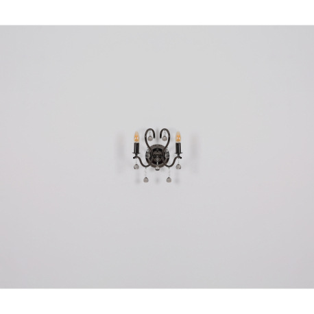 Nástenné svietidlo, kov čierny chróm, sklenené krištále, smer svetla: hore, ŠxV: 140x330mm, H: 240mm 8