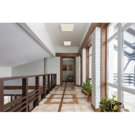 Stropné svietidlo, plast biely, plast biely, zmena farby svetla prepínačom, fixácia farby, DxŠxV:215 1