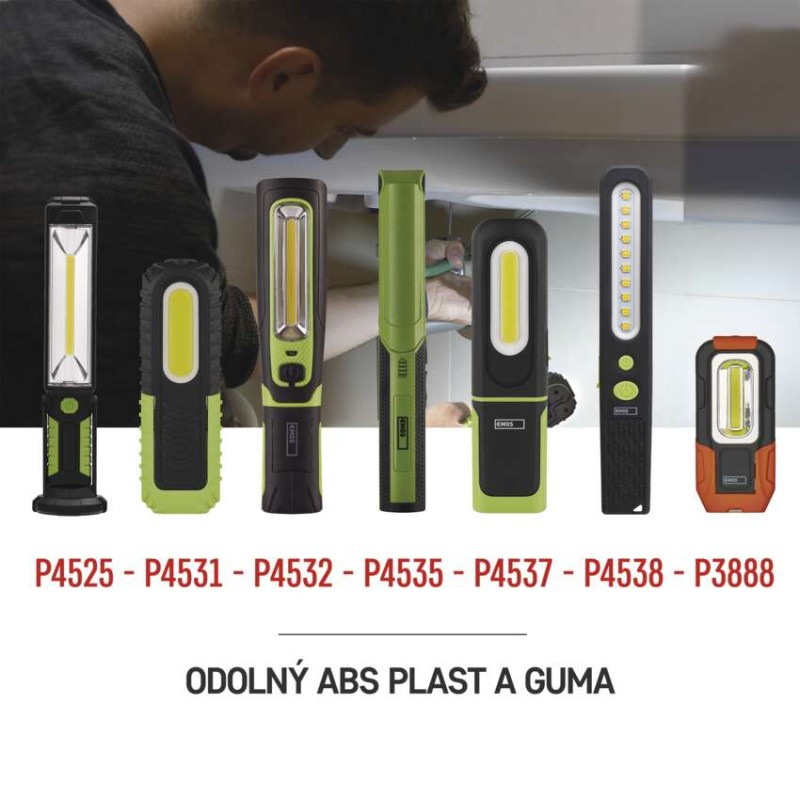 SMD LED + LED nabíj. svietidlo P4538, 700 lm, 1200 mAh 2