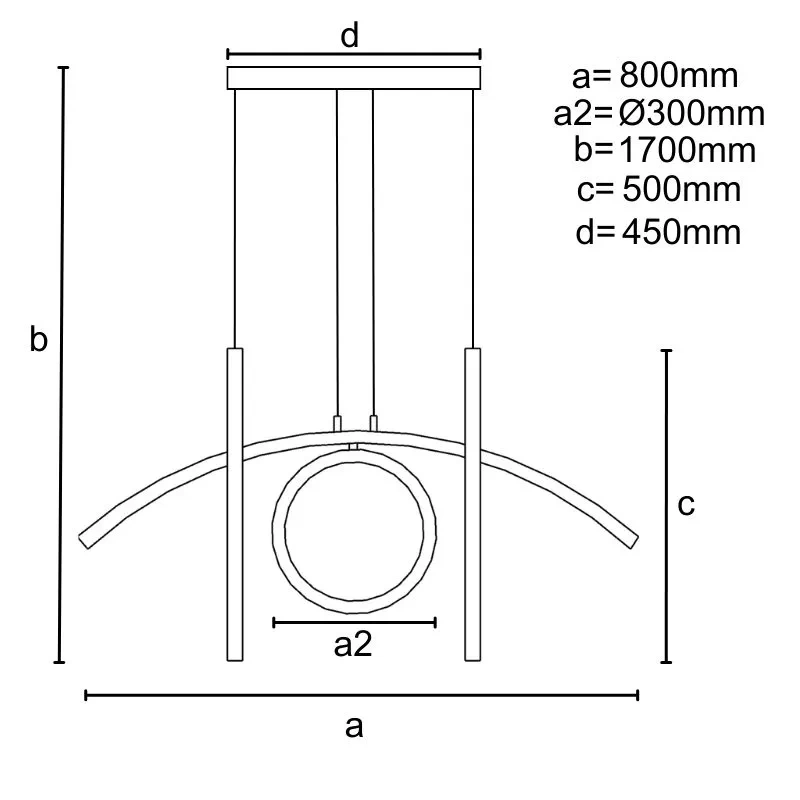 LED závesné svietidlo + diaľkový ovládač 25W - J4362/G 10