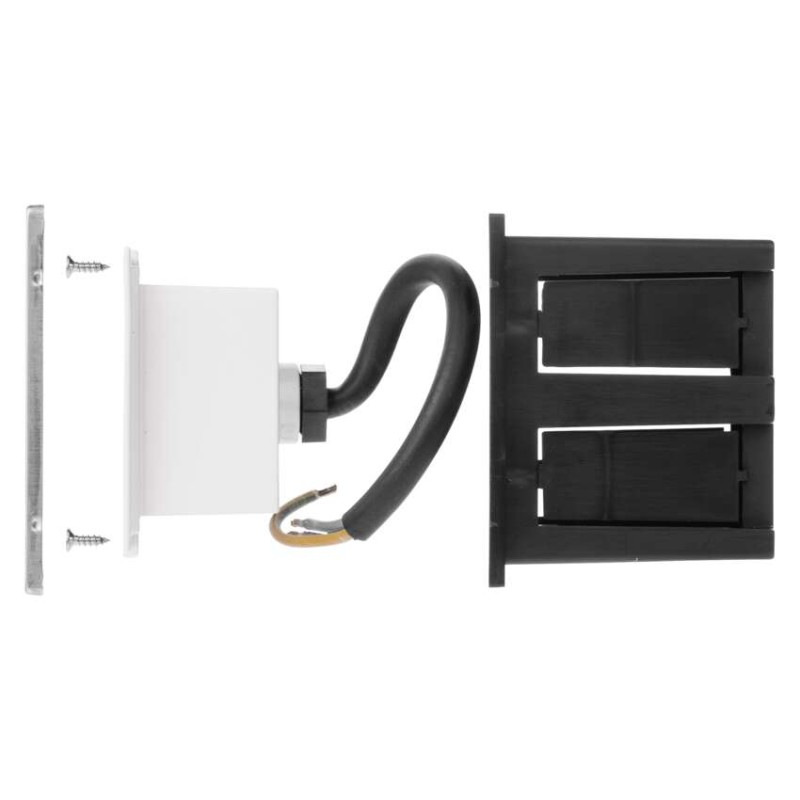 LED orientačné vstavané svietidlo AMAL 80×80, 2W teplá b.,IP65 5