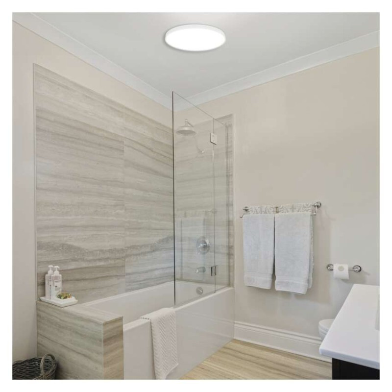 LED prisadené svietidlo DIONI, kruhové, biele, 18W, CCT 4