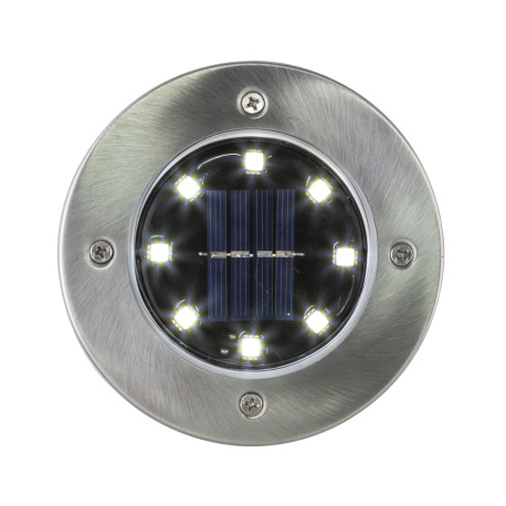 Solárne svietidlo, nerezová oceľ, plast, čierna, 2ks v balení, so zapichovacím hrotom, IP44, vypínač 13