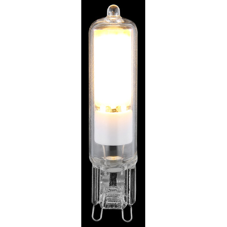 LED žiarovka, číre sklo, biela keramika, ø 15 mm, H: 65 mm, vrátane 1x G9 LED, max. 4W 230V, 600lm z 1